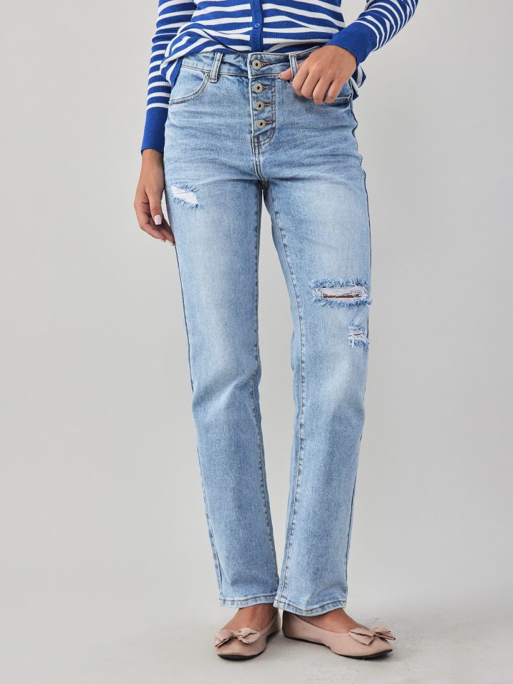 ג’ינס בויפרנד קרעים