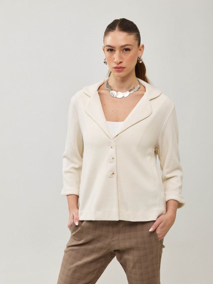 ג`קט סריג עבה