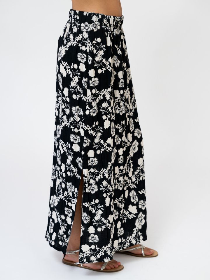 חצאית ארוכה הדפס פרחים