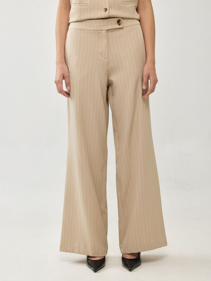 מכנסיים אריג פסים