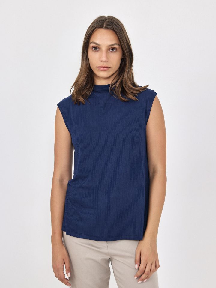 חולצה חצי גולף ריב