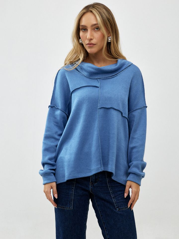 חולצה סריג צווארון