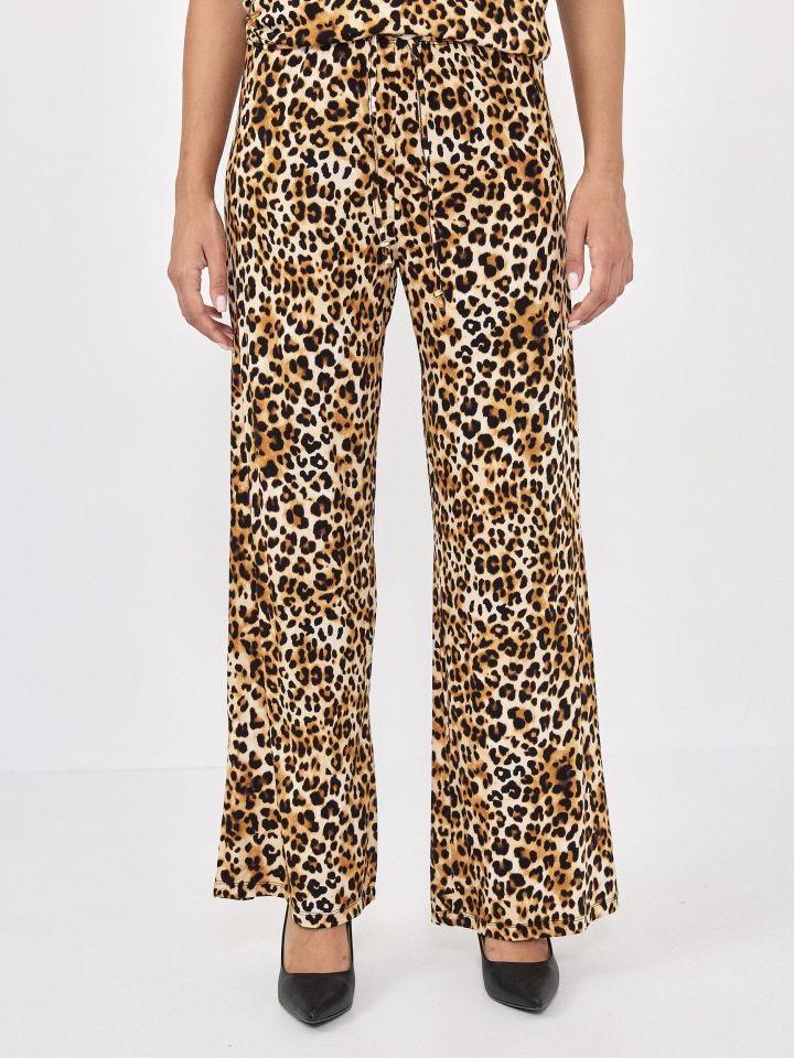 מכנסיים הדפס מנומר