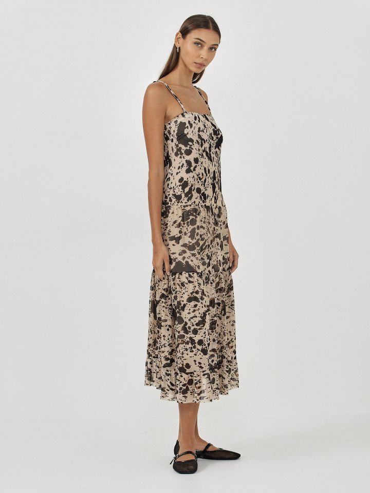 שמלה רזיל מודפס