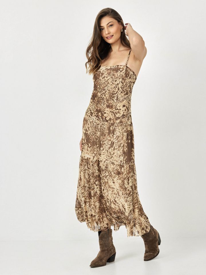 שמלה רזיל מודפס