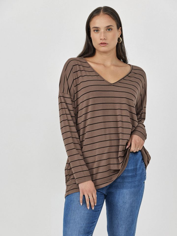 טוניקה וי פסים