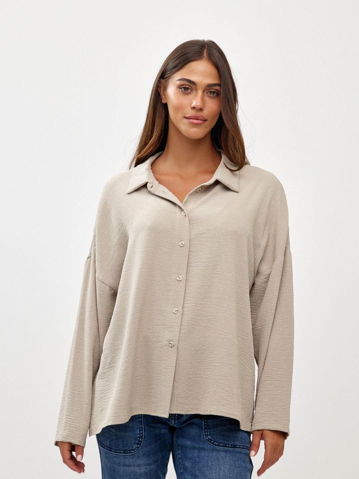 חולצה קרפ אבנים