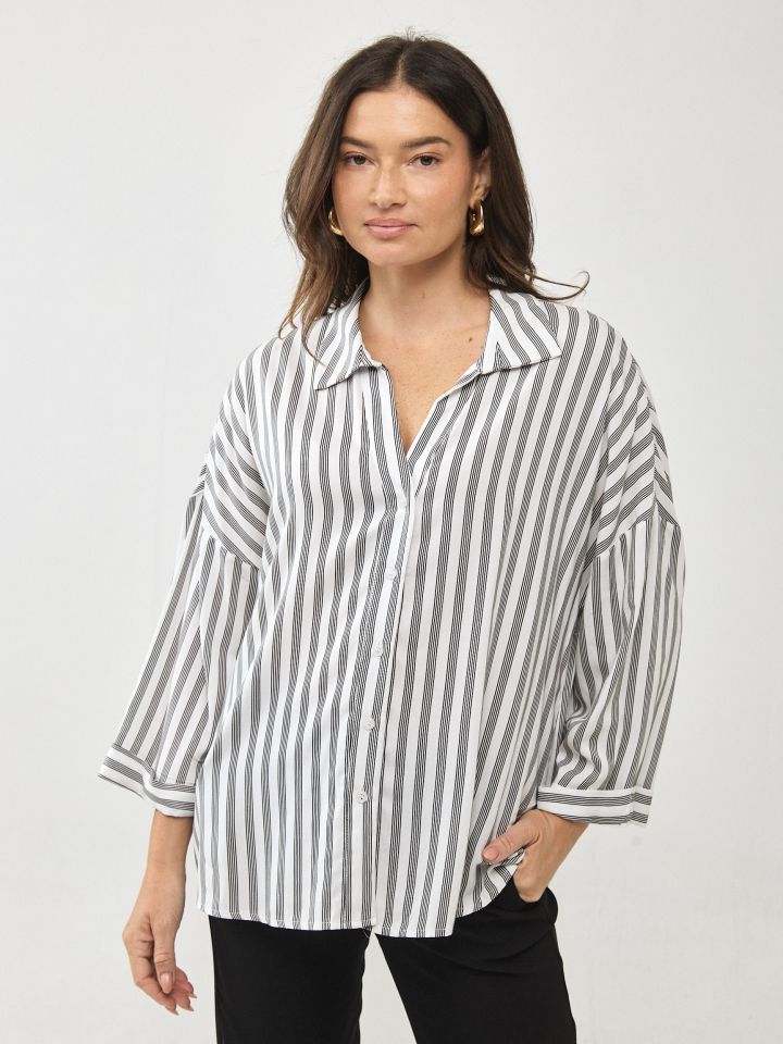 חולצה אריג פסים