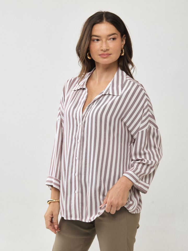 חולצה אריג פסים