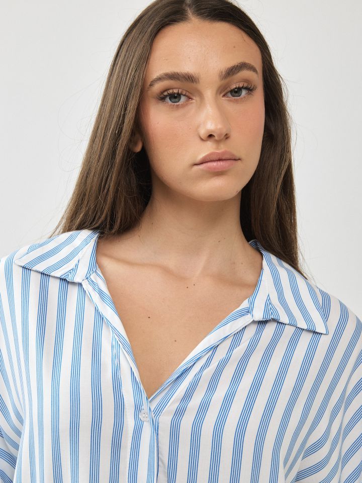 חולצה אריג פסים