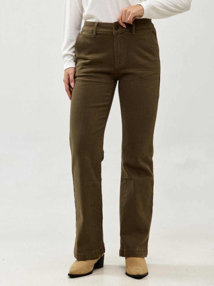 מכנסיים דריל כיסים צד