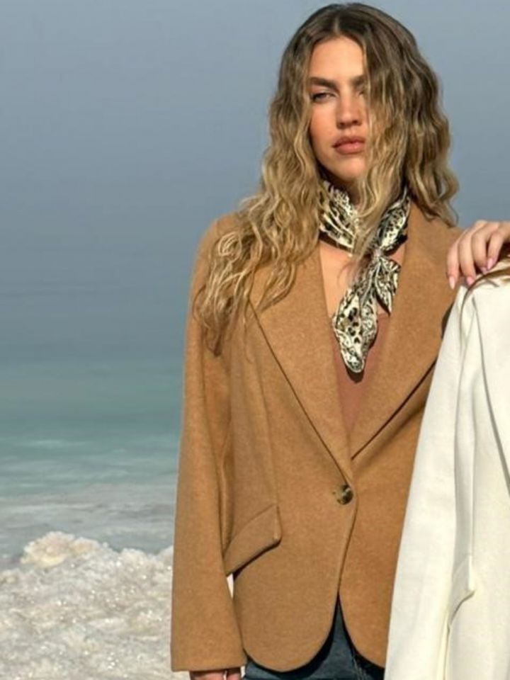 מעיל צמר עבה