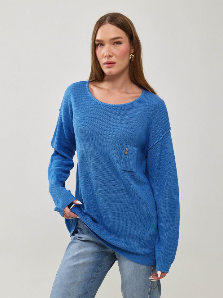 סריג כיס כפתורי