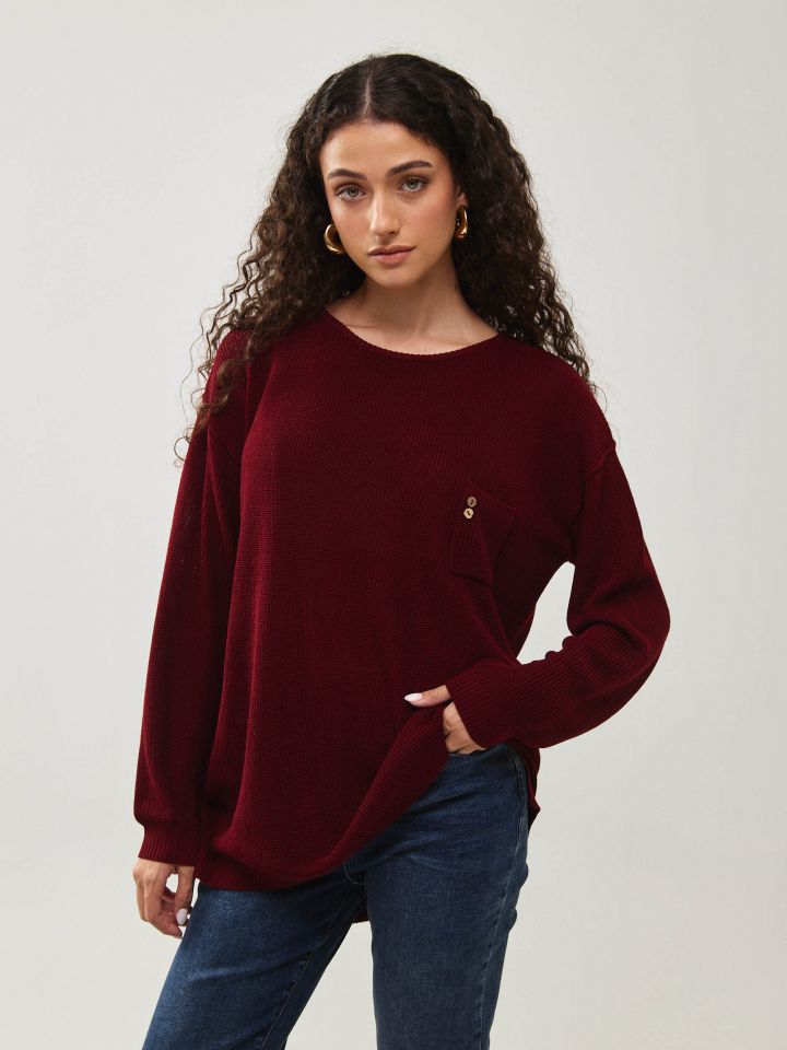 סריג כיס כפתורי