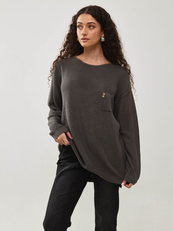 סריג כיס כפתורי