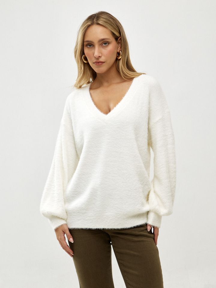 סריג וי שערות