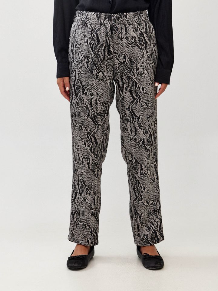 מכנסיים אריג מודפס