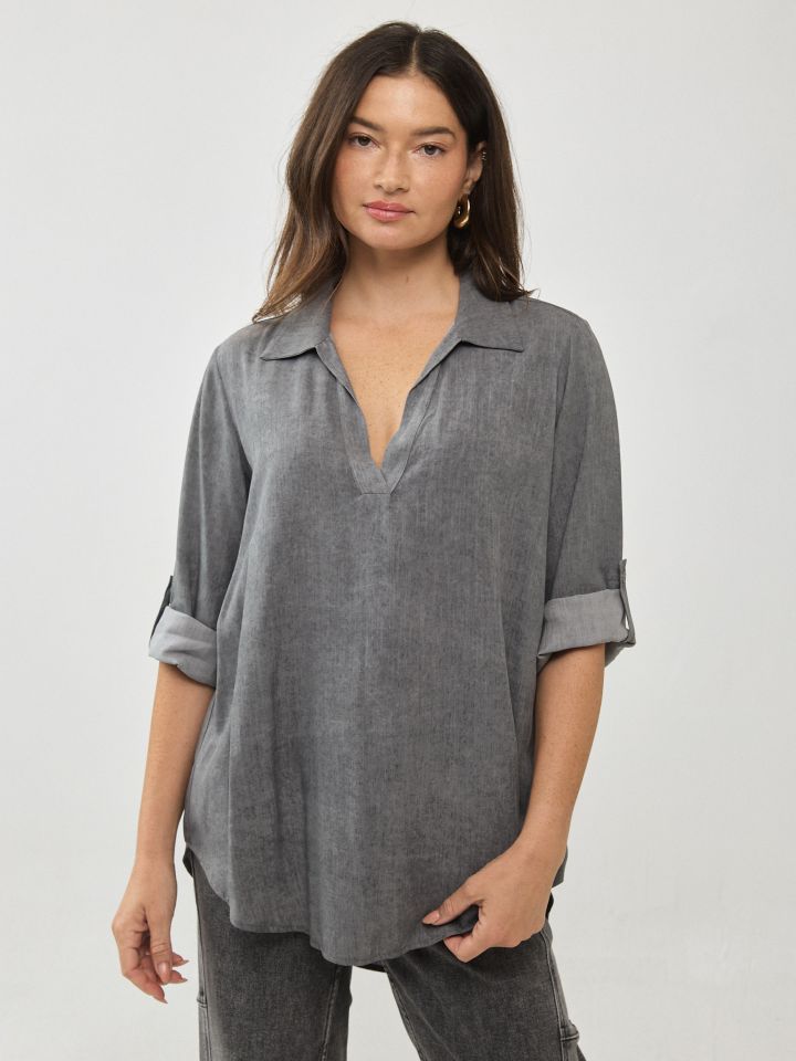 חולצה שרוול קלאפות