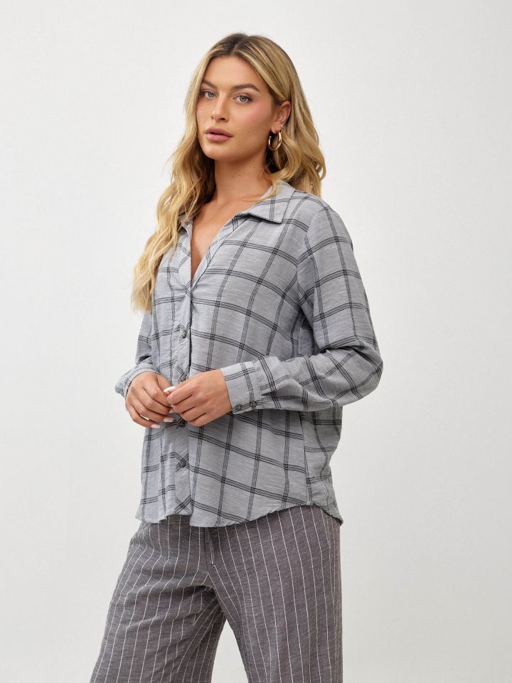 חולצה ג`קט אריג