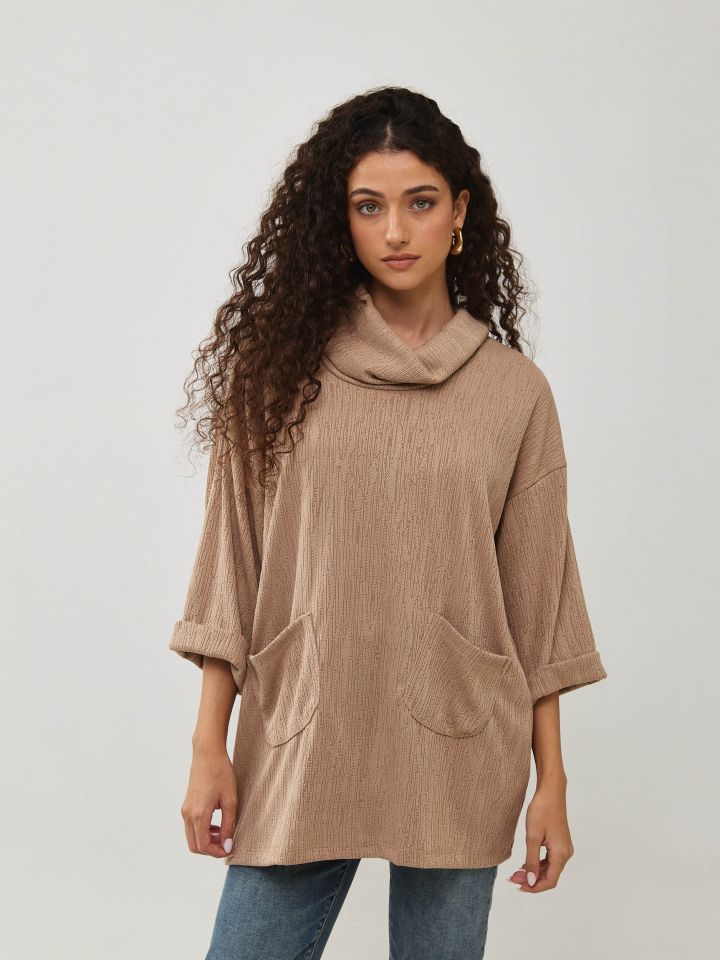 סריג דרפה כיסים