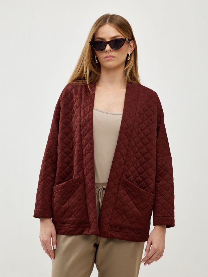 מעיל קווילט משולשים