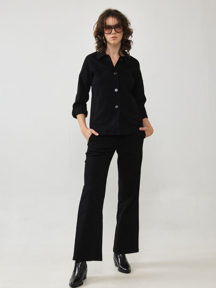 מכנסיים דריל כיסים שרוך