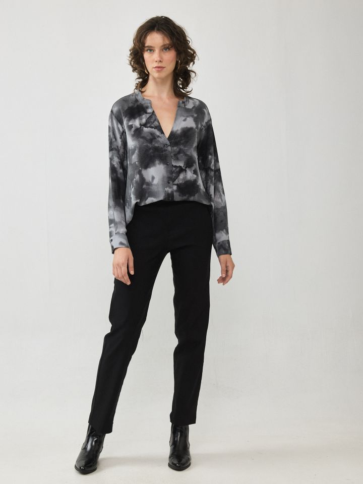 חולצה צווארון סיני