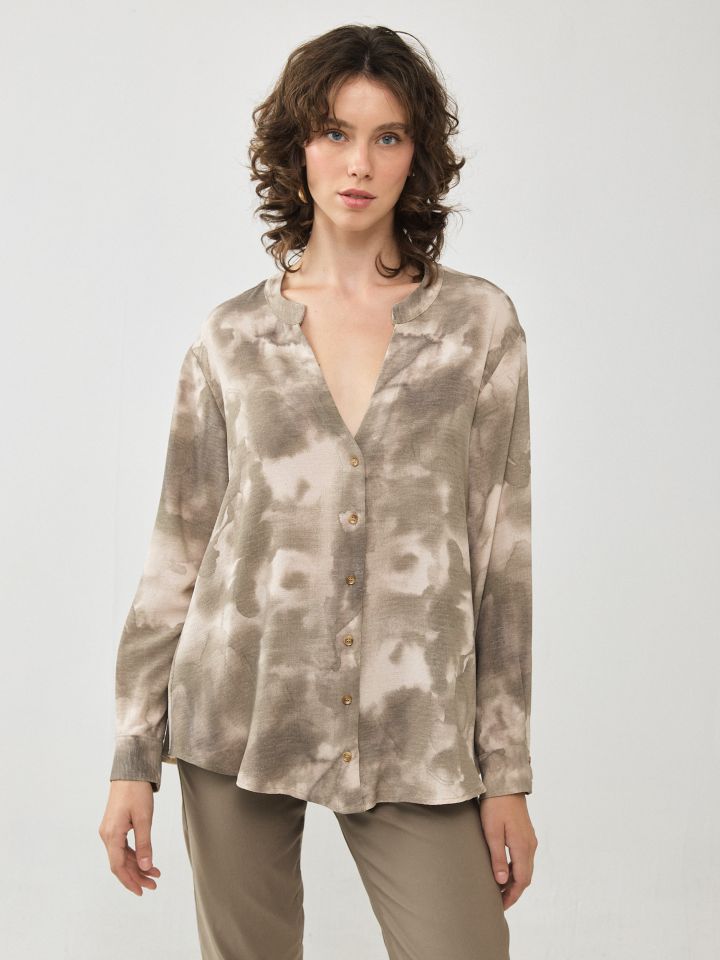 חולצה צווארון סיני