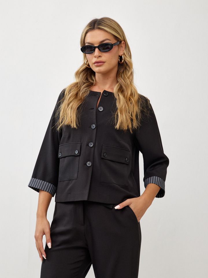 ג`קט מנג`ט פסים