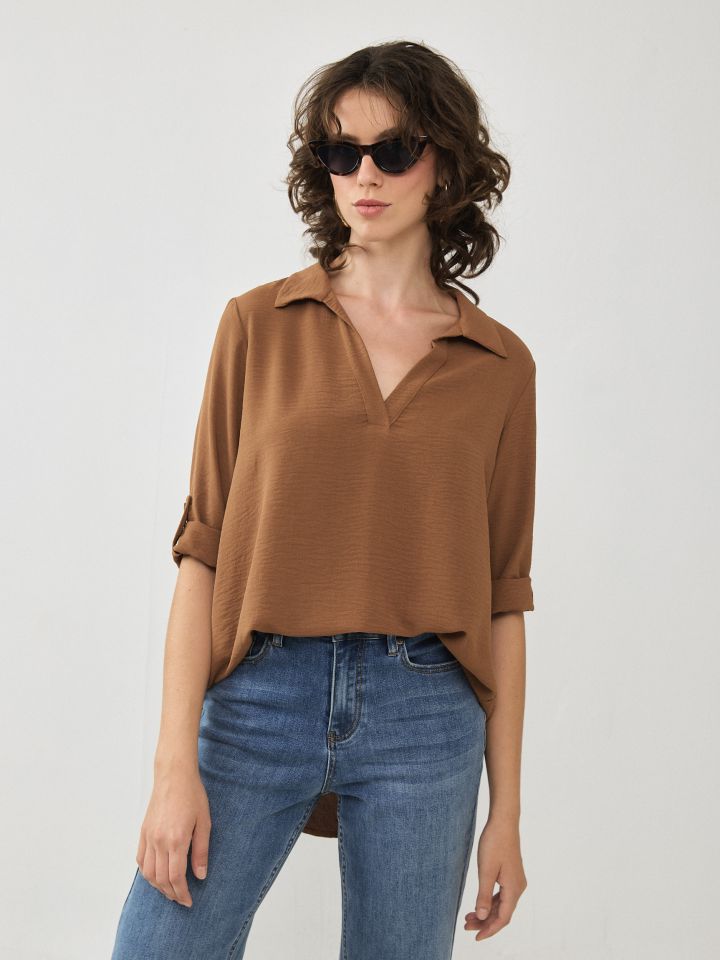 חולצה שרוול קלאפות