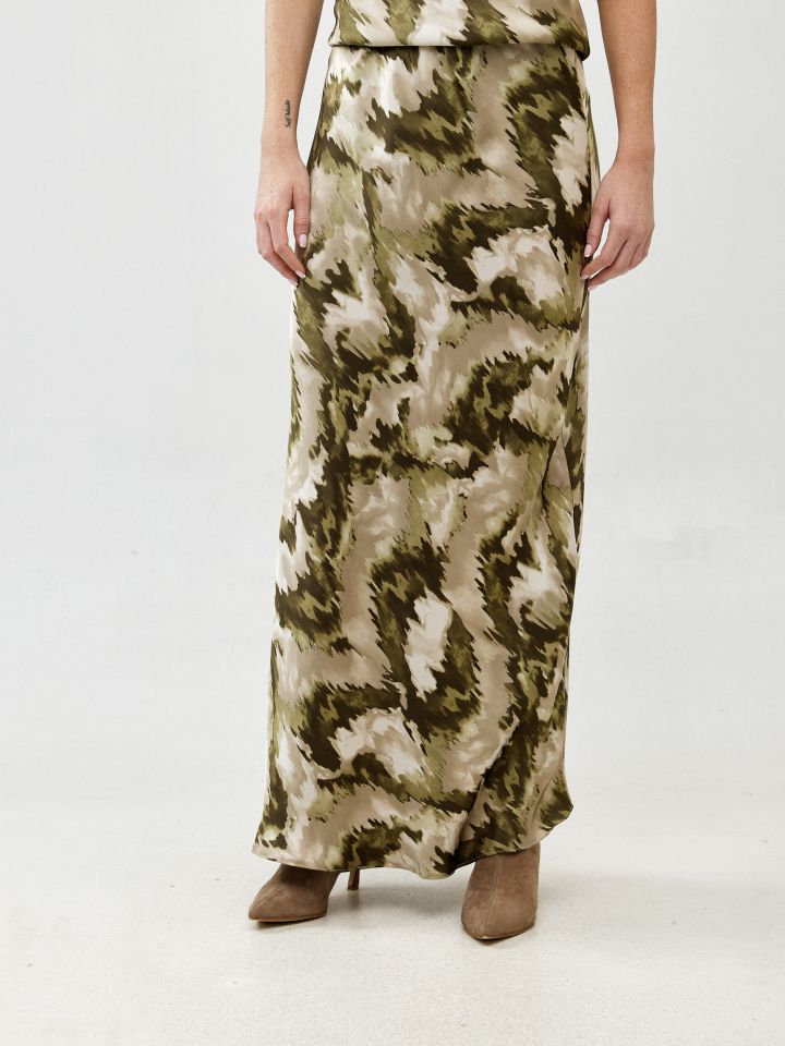 חצאית סטן מודפס