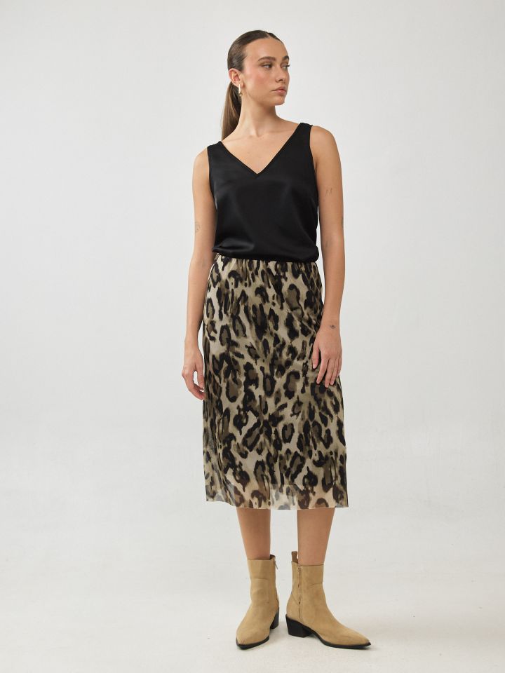 חצאית רזיל מודפס