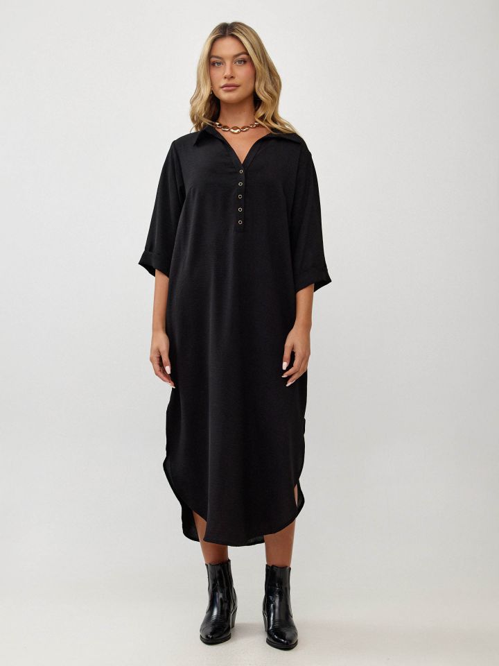 שמלה ארוכה צווארון