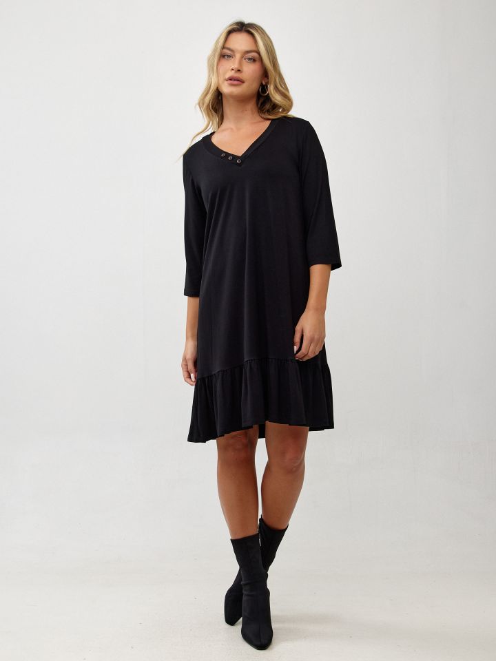 שמלה וי כפתורים