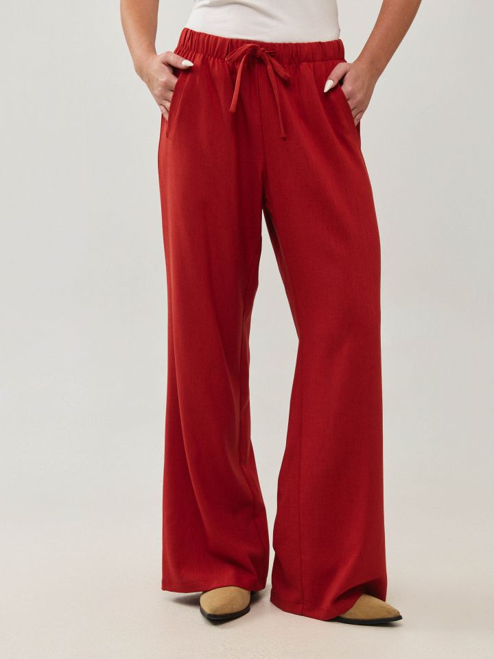 מכנסיים אריג שרוך