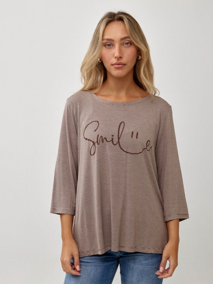 חולצה פסים הדפס