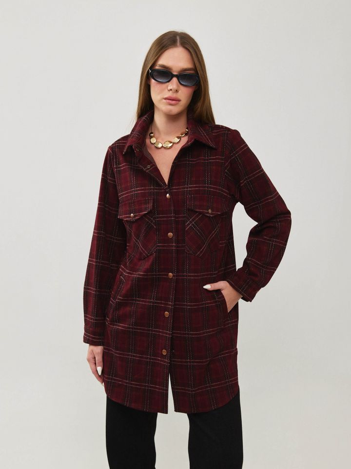 ג`קט כיסים צווארון