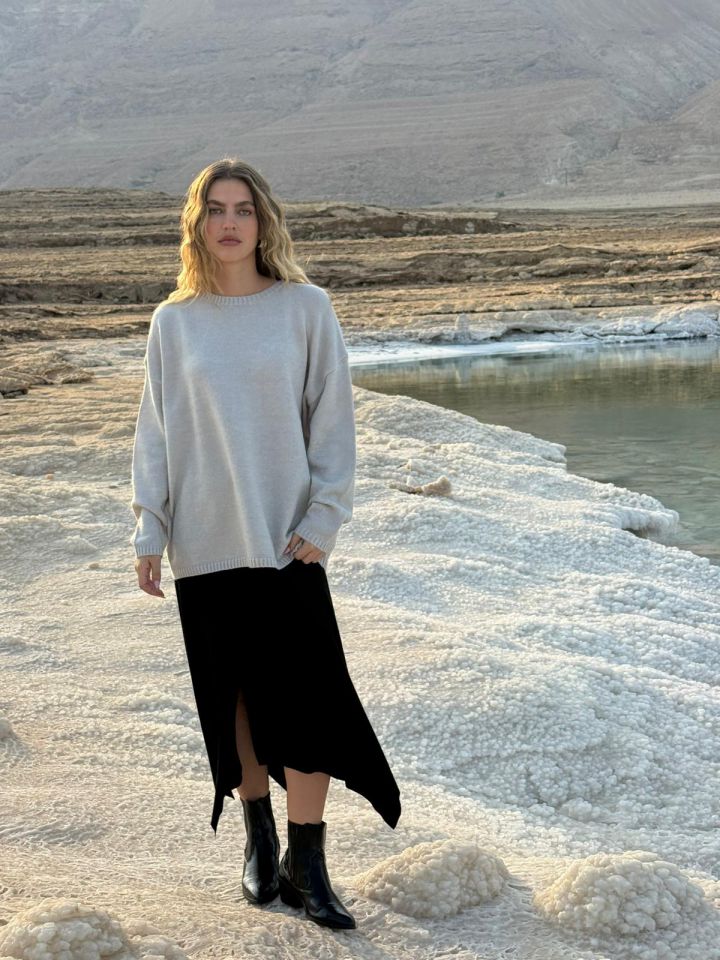 חצאית ג`רסי שליצים