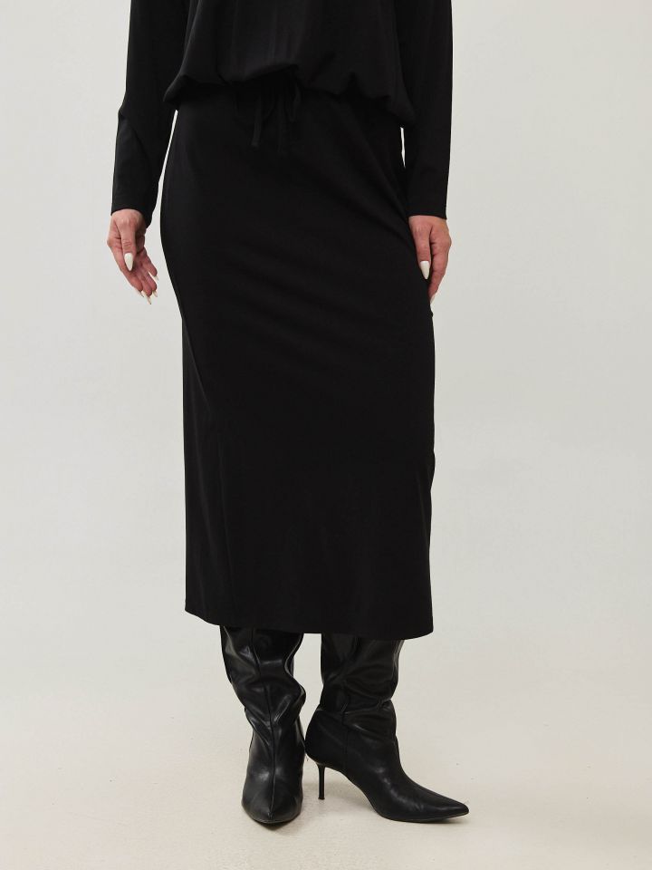 חצאית ג`רסי ארוכה