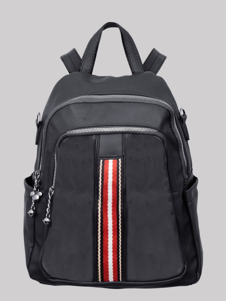 תיק גב פס אדום לבן