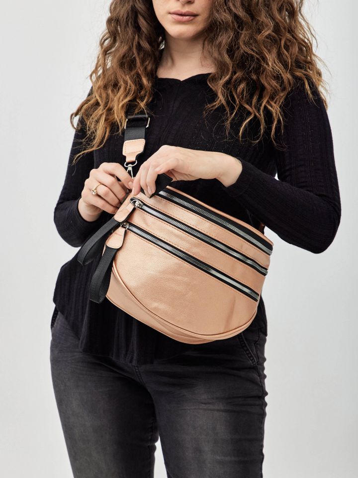 תיק אוכף שלושה רוכסנים