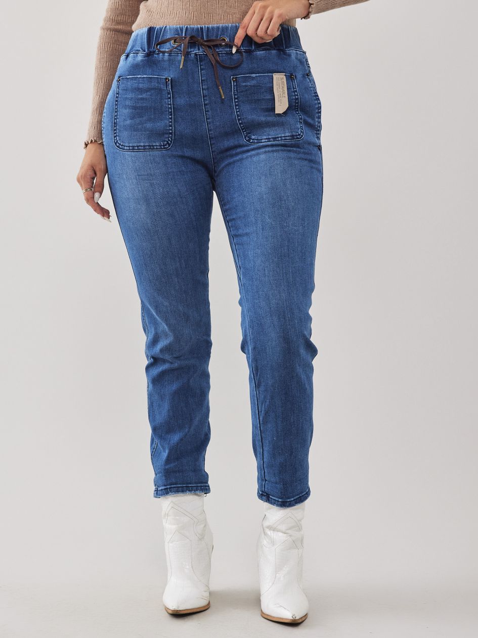 מכנסי ג’ינס שרוך