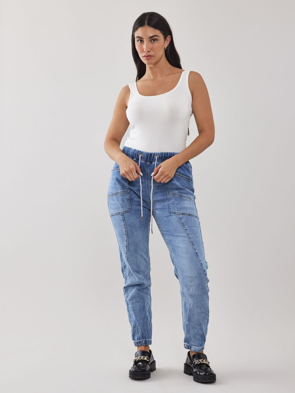 מכנסי ג’ינס גומי