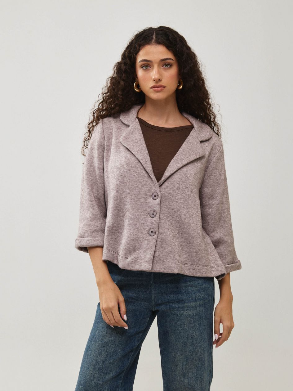 ג`קט סריג עבה