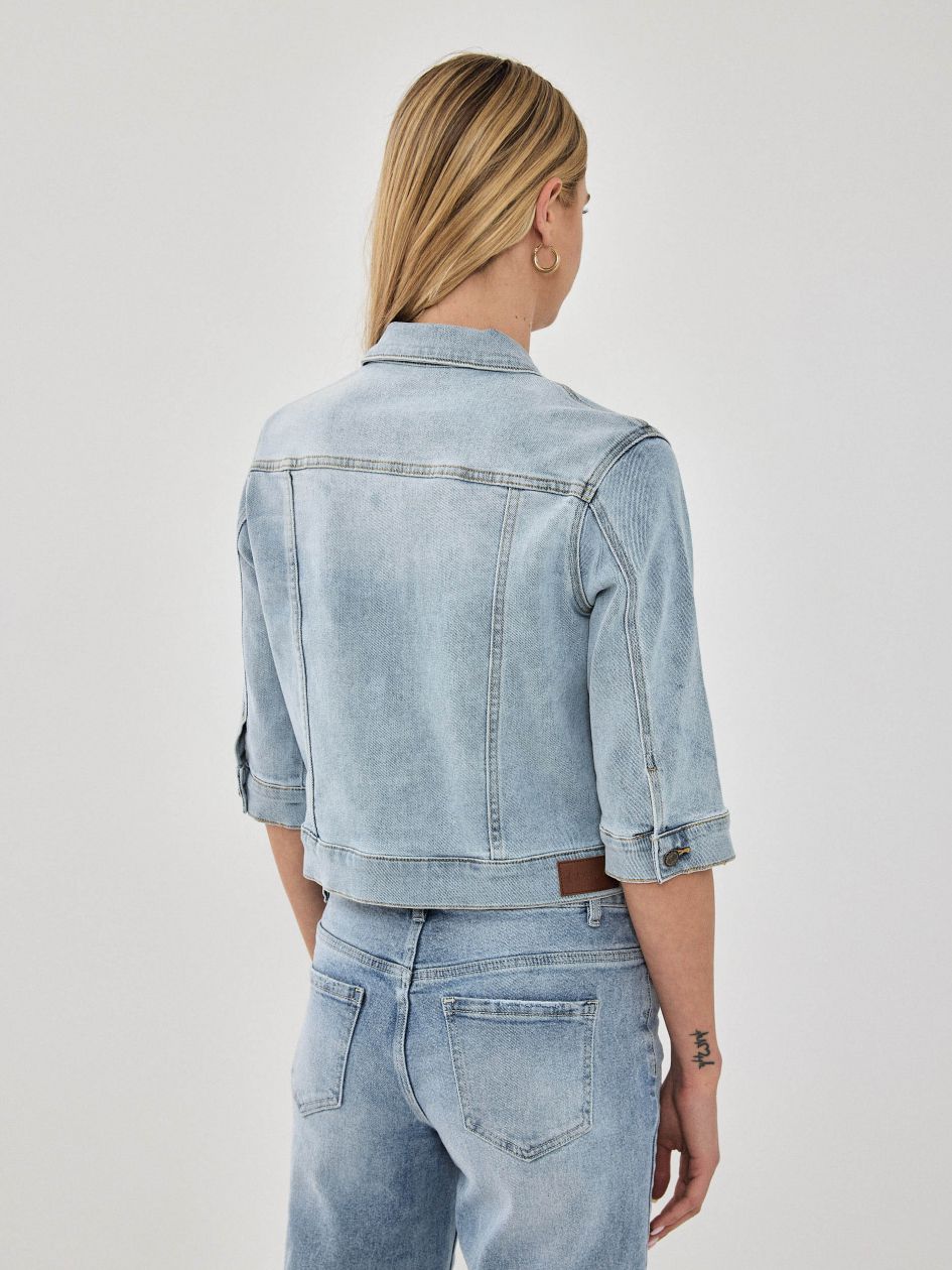 ג`קט ג`ינס שרוול 3/4