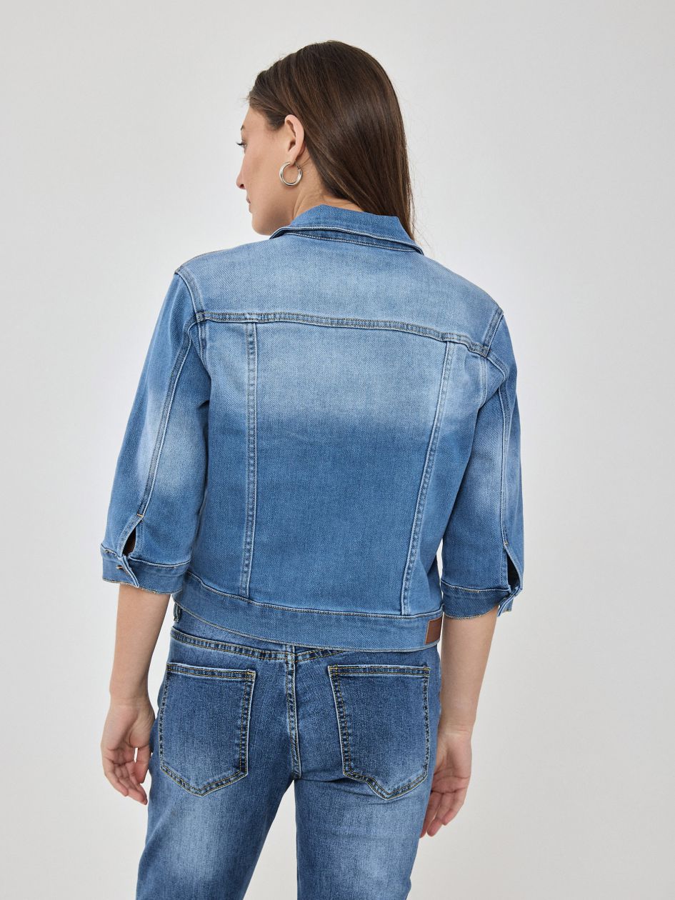 ג`קט ג`ינס שרוול 3/4