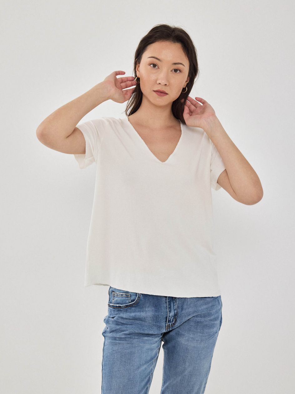 חולצה סימפוניה וי שרוול קצר