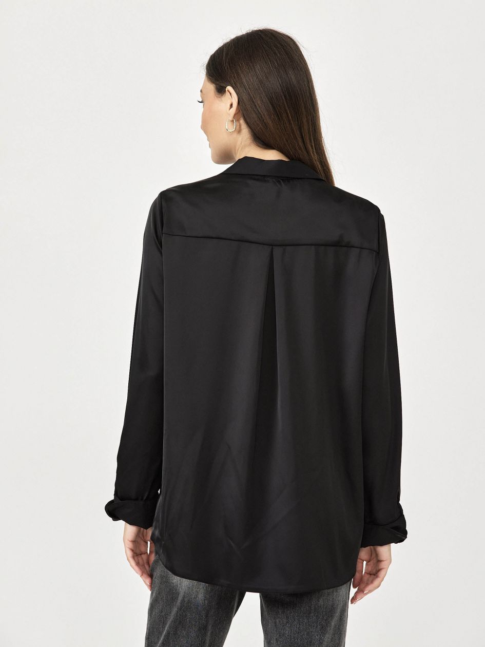 חולצה סאטן כפתורים