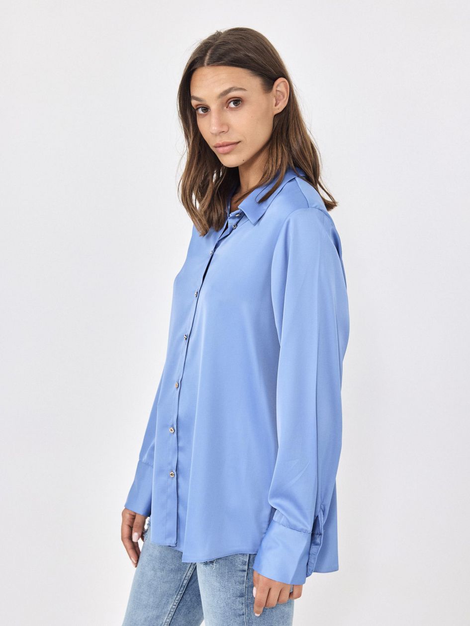 חולצה סאטן כפתורים