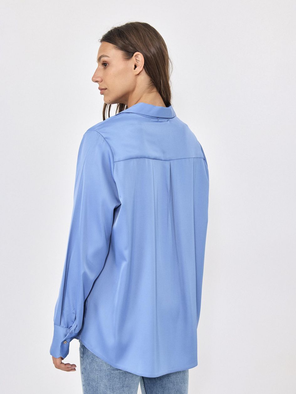 חולצה סאטן כפתורים